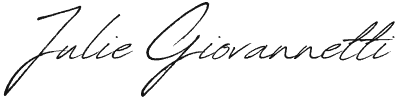 Julie G signature in black ink